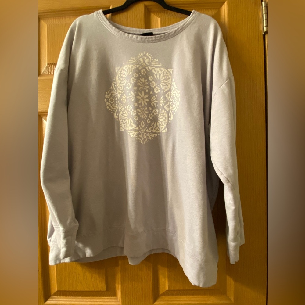Torrid Lilac Crewneck with Mandala Print